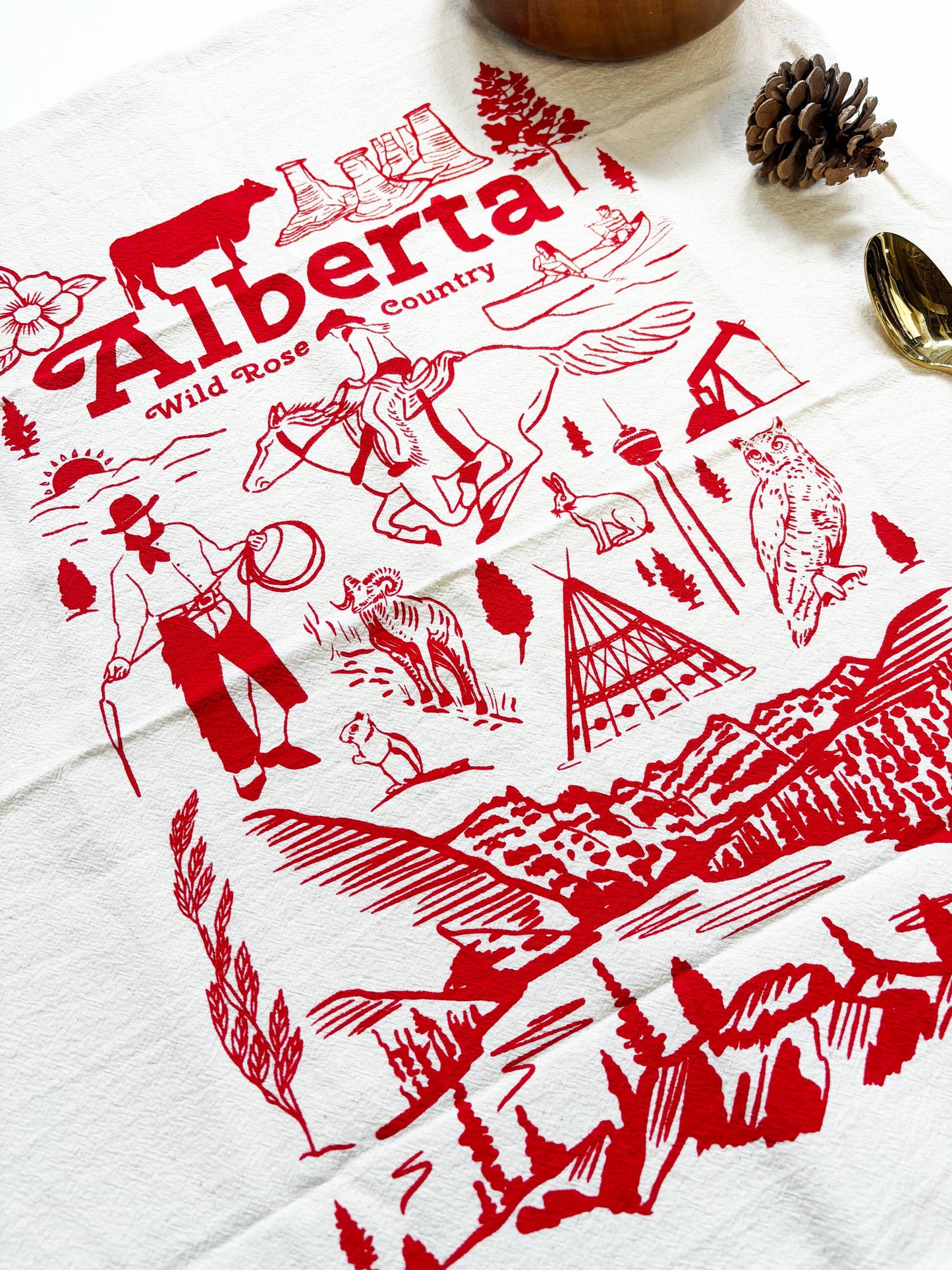Alberta Commemorative Organic Tea Towel