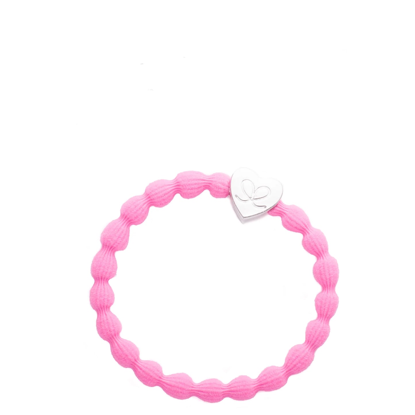 Hair Tie - Silver Heart