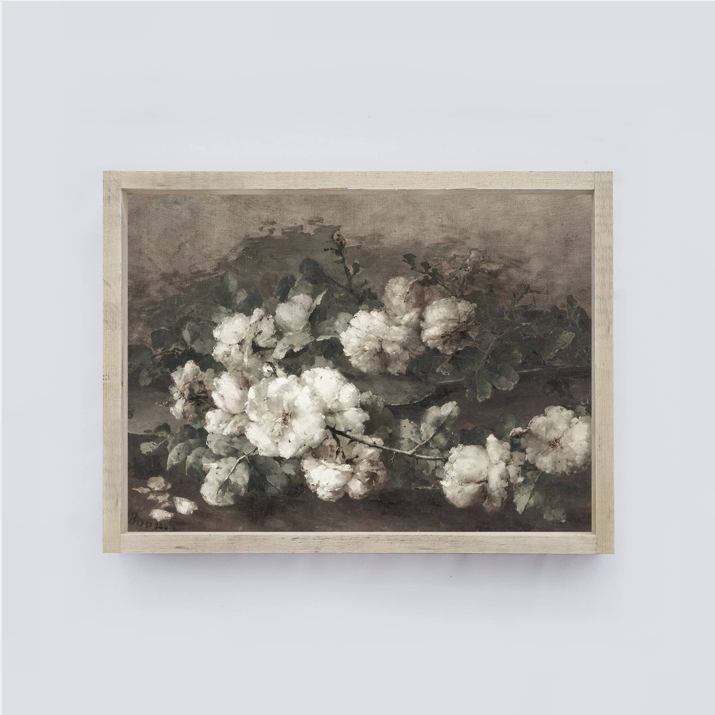 Dark Flower Wall Painting