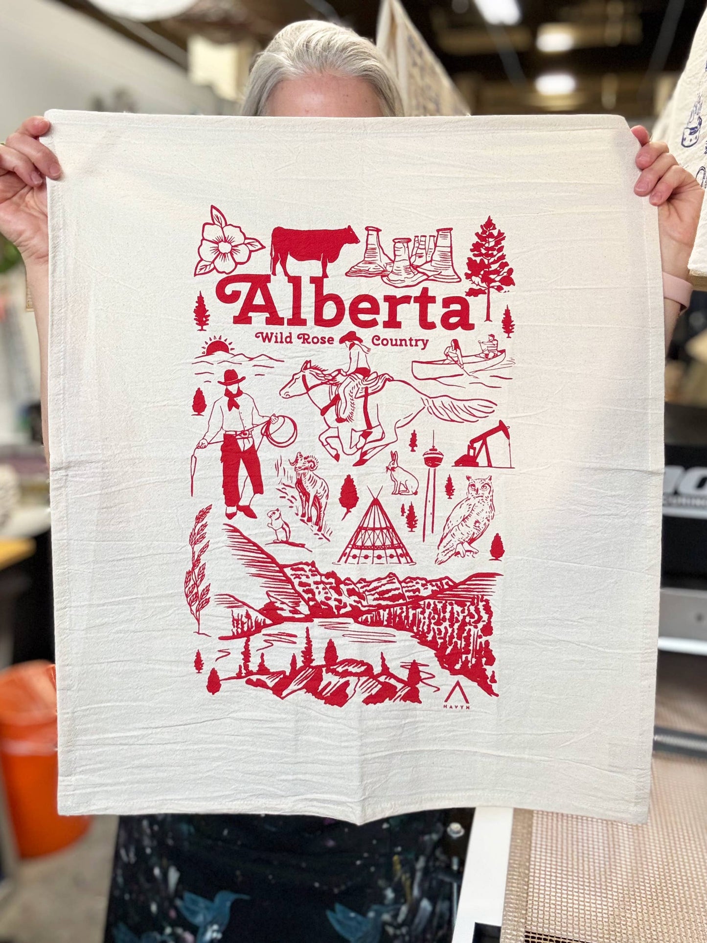 Alberta Commemorative Organic Tea Towel