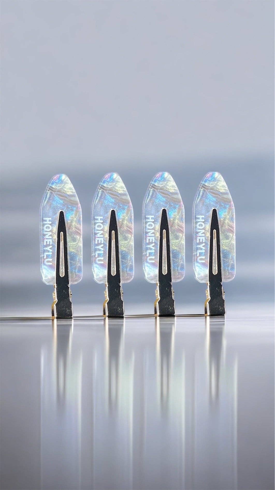 Ecofriendly No-Crease Hair Clips - Pearl