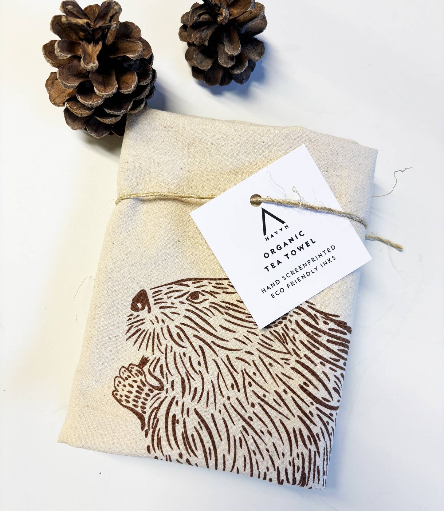 Beaver Organic Tea Towel