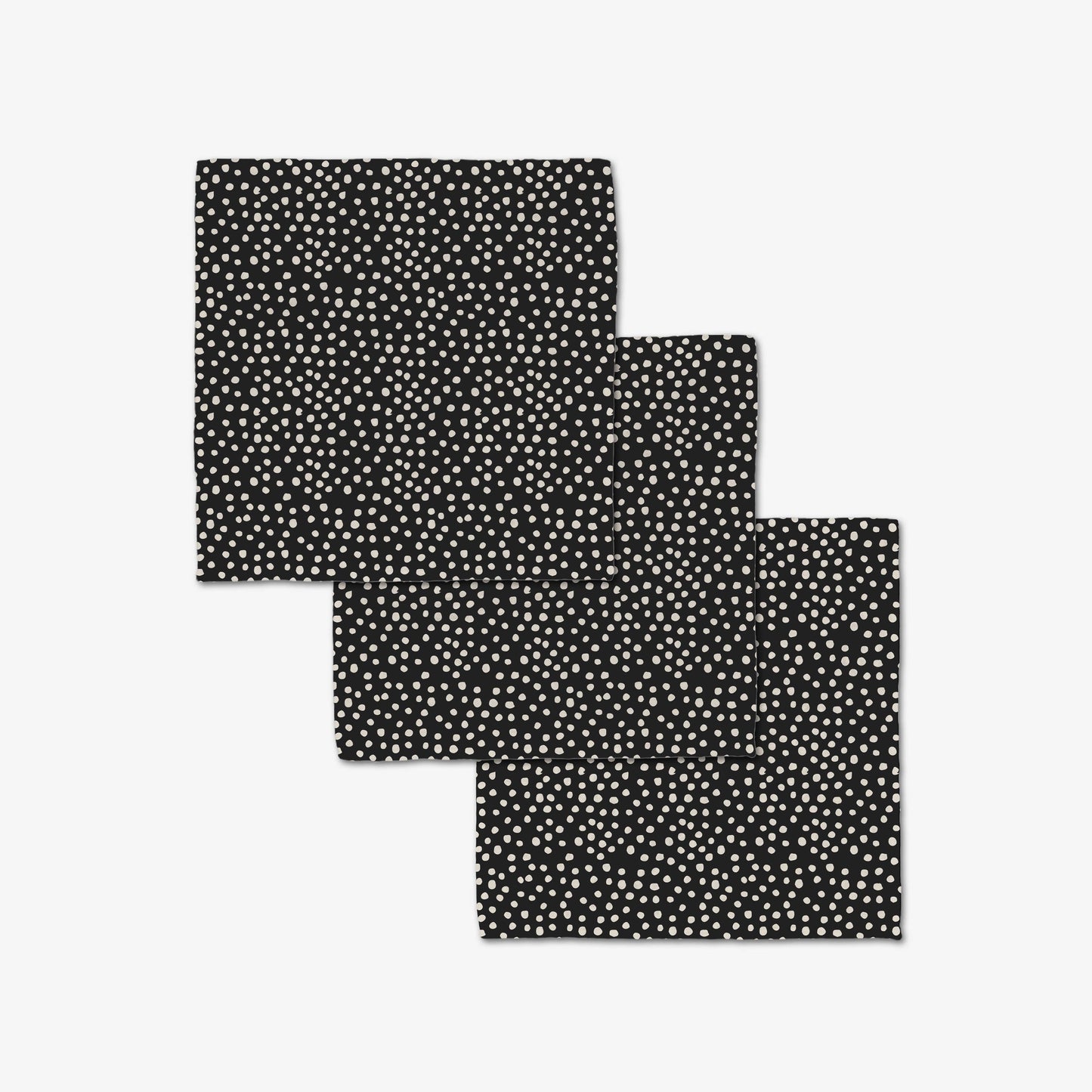 Dotty Black Dishcloth