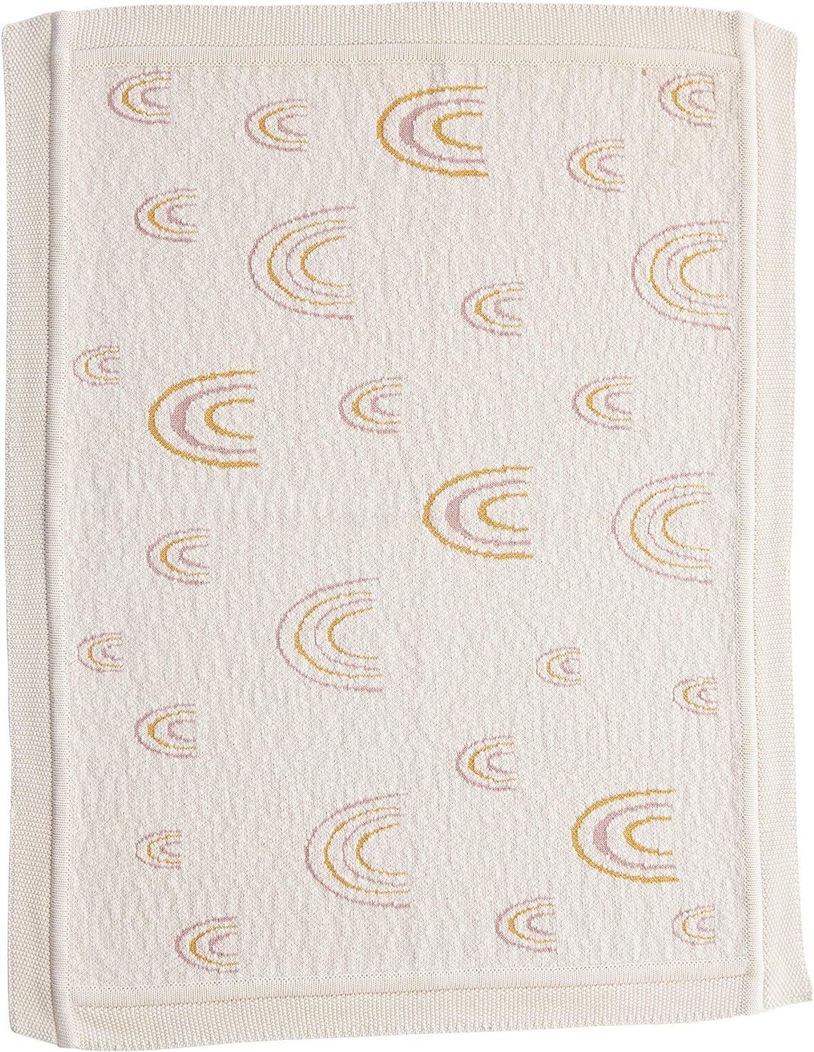 Cotton Knit Baby Blanket Rainbows