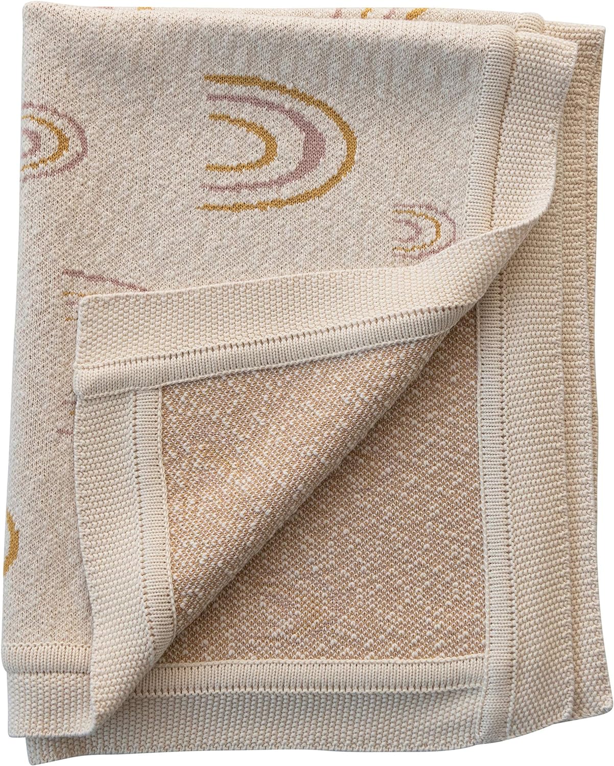 Cotton Knit Baby Blanket Rainbows
