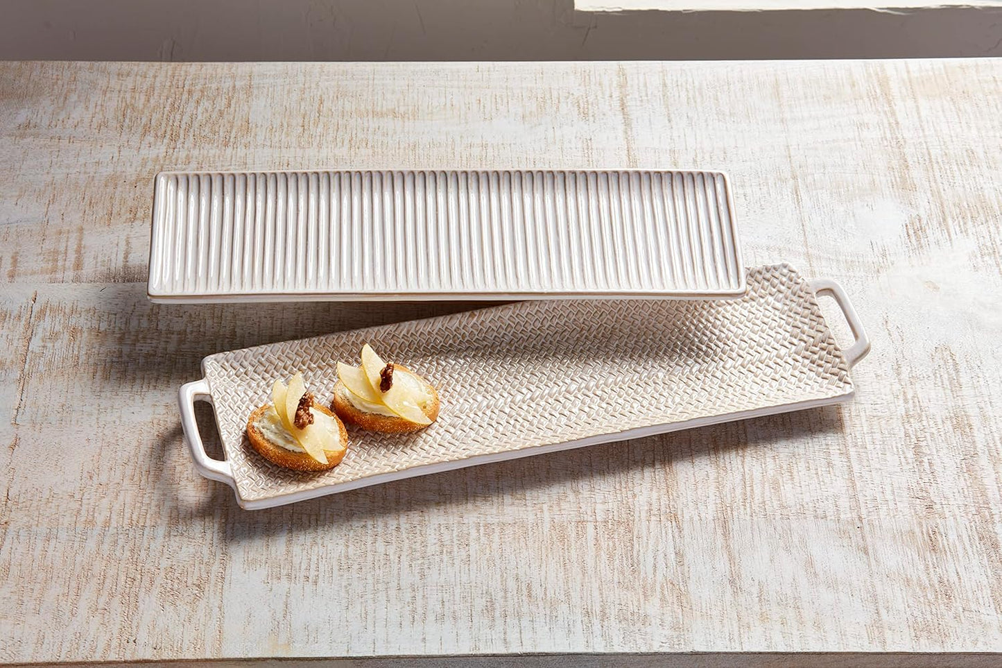 Long Stoneware Trays