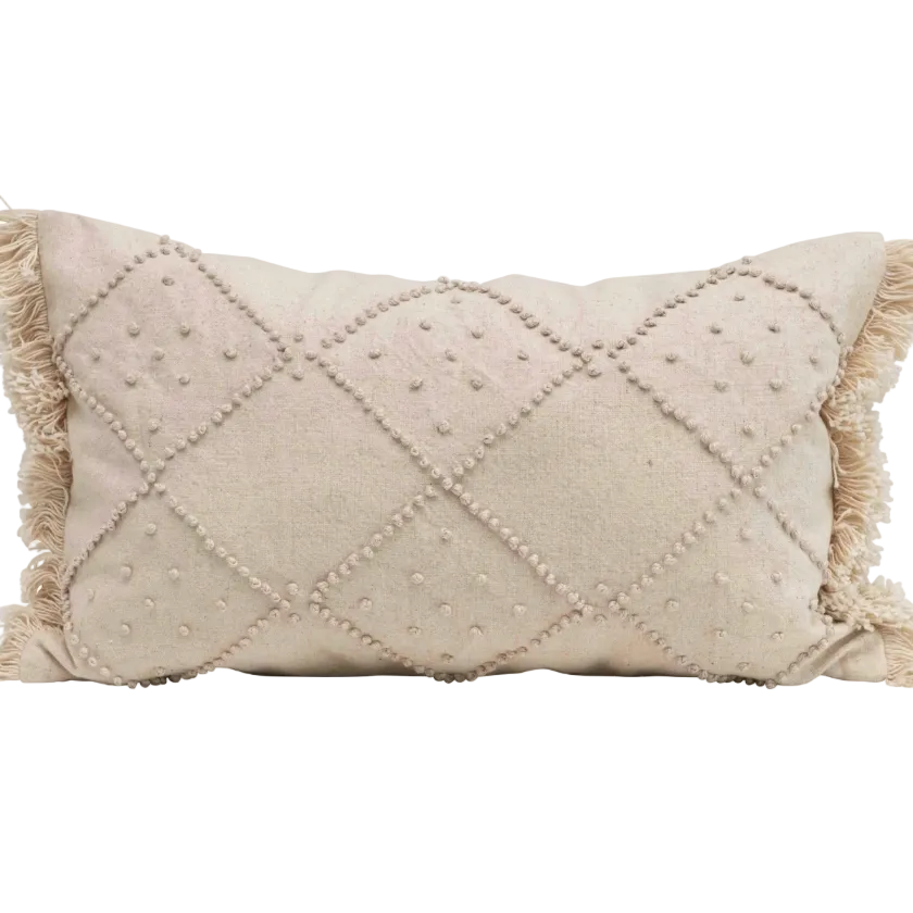 Cotton/Linen Lumbar Pillow
