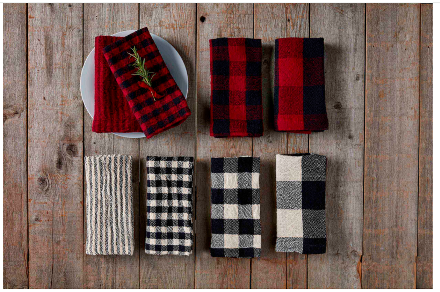 Red Check Cloth Napkin