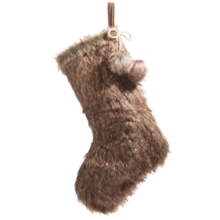 20" FAUX FUR STOCKING