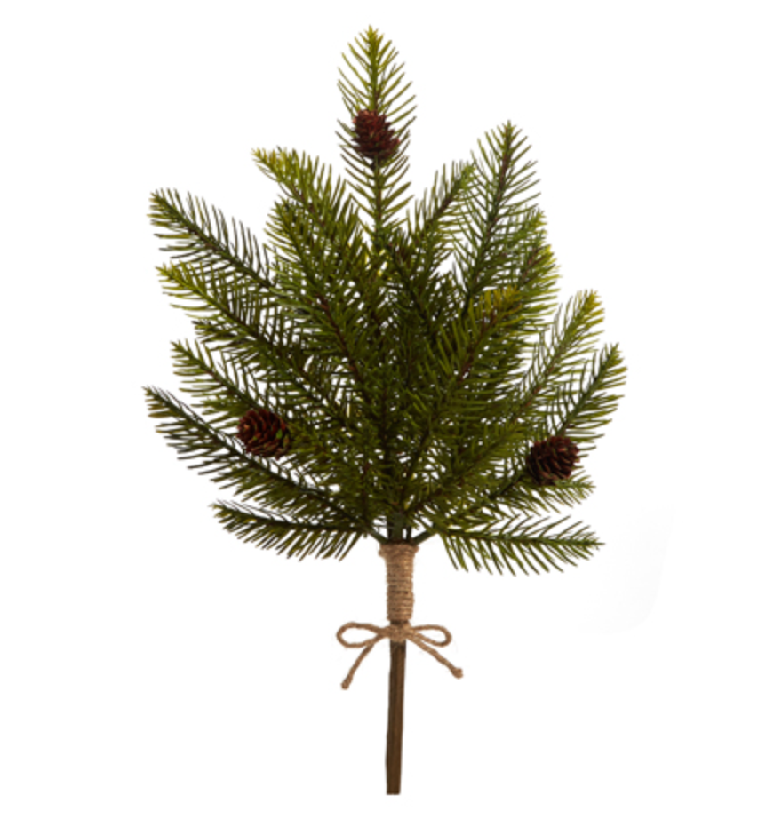 17" CEDAR AND MINI PINECONE PICK