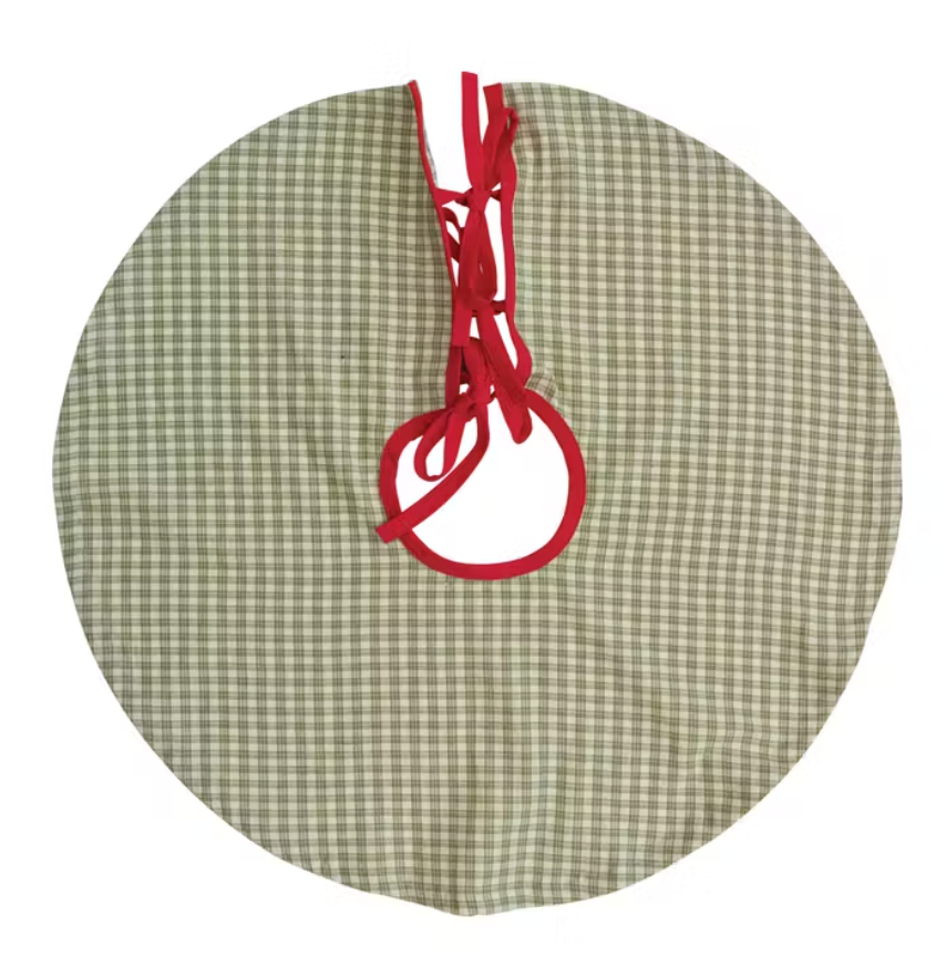 Green Plaid/Red Ties Trees