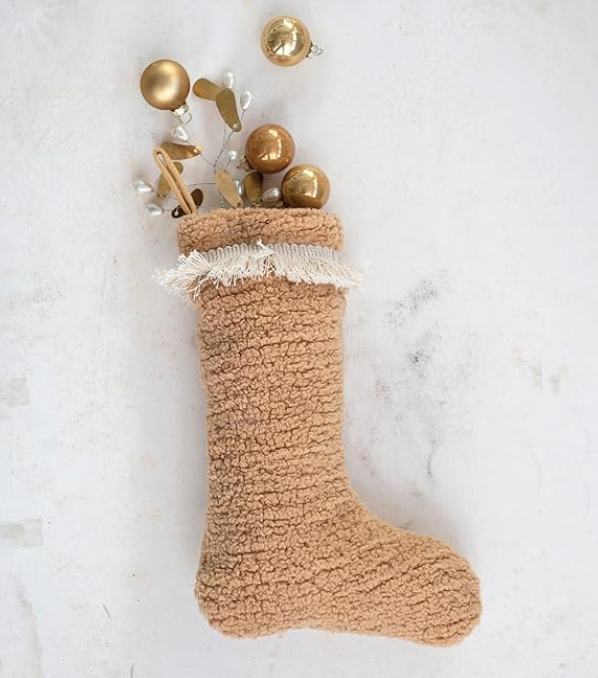 Faux Shearlnig Stocking