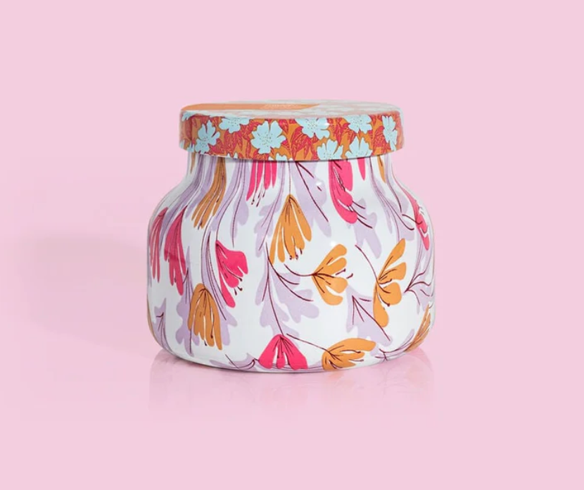 Pineapple Flower Pattern Play Petite Candle 8 oz