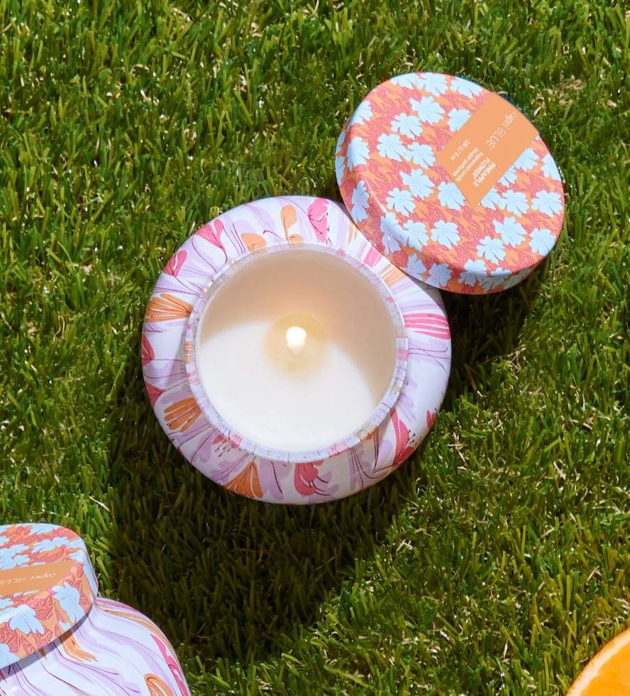 Pineapple Flower Pattern Play Petite Candle 8 oz