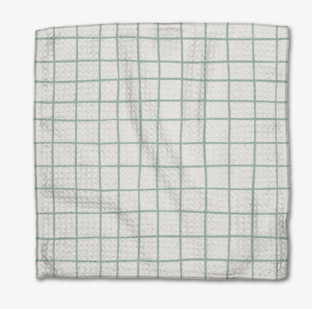 Green Plaid Dish Cloth