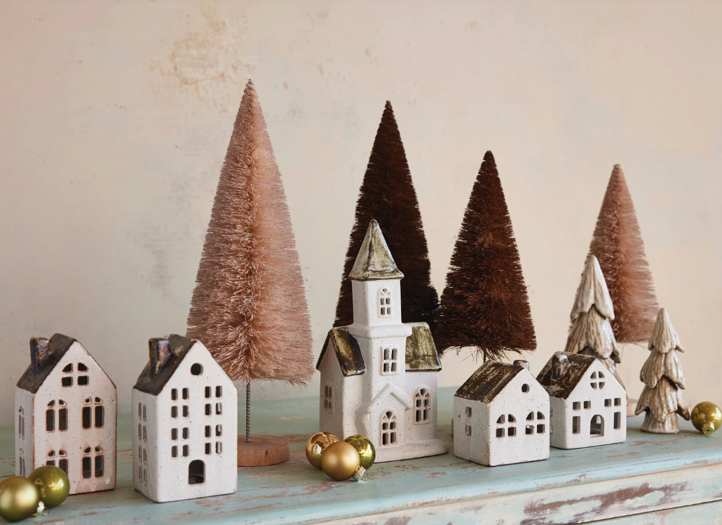 Stoneware House with Tall Roof