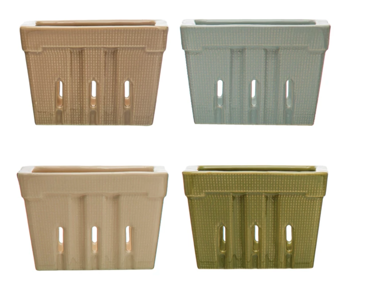 Stoneware Berry Basket