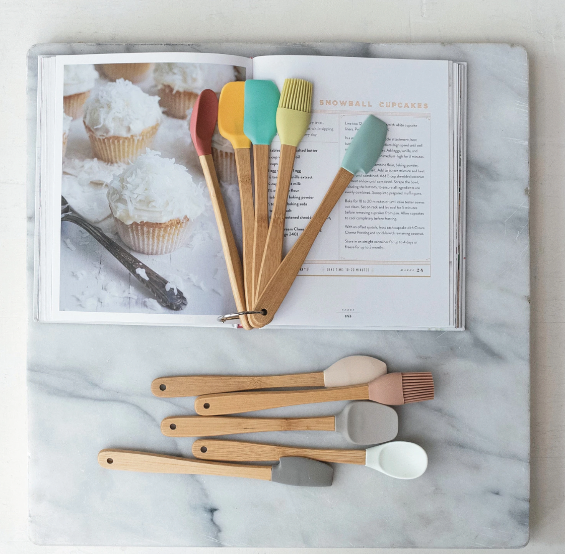 Silicone & Beech Utensuls