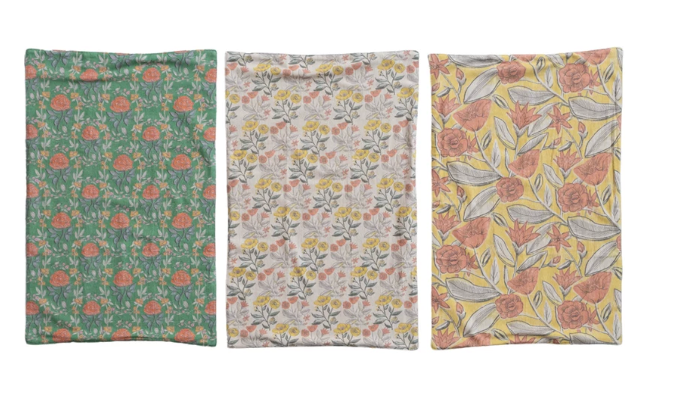 Foral Cotton Tea Towels
