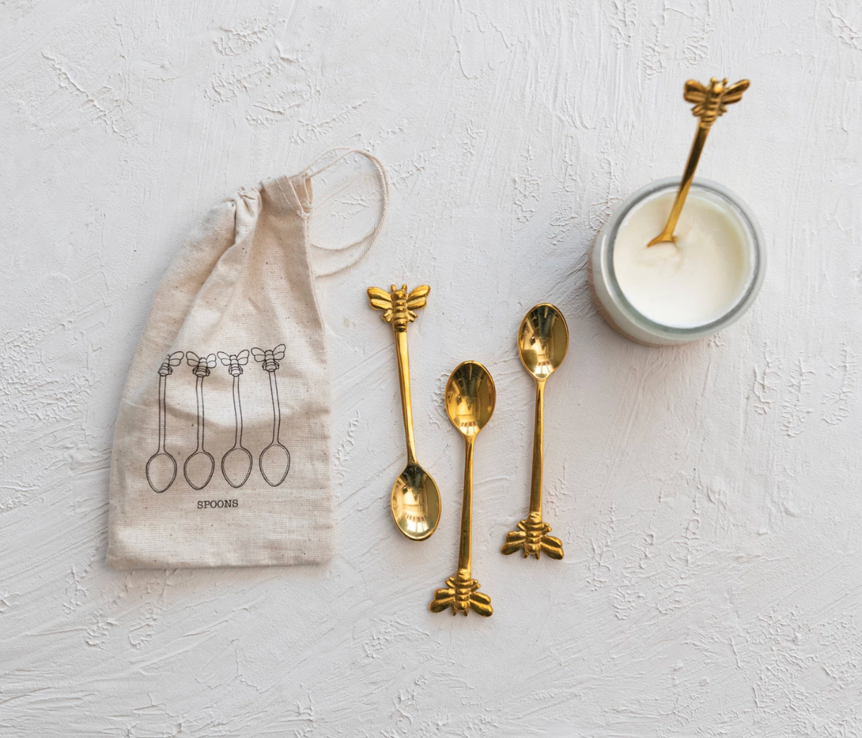 Bee Brass Spoon