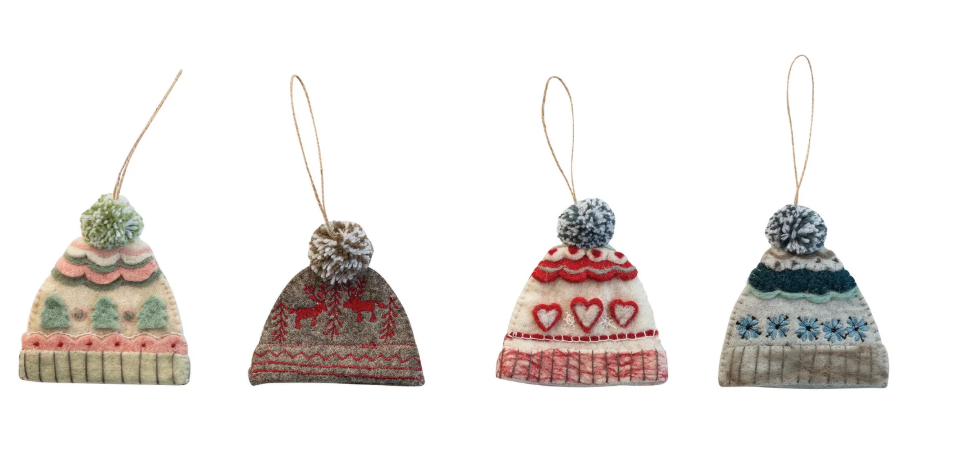 Wool Felt Hat Ornament