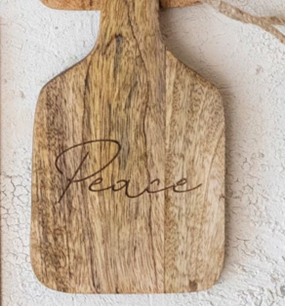 WOOD CHEESE/CUTTING BOARD ETCHED WORD 4 STYLE