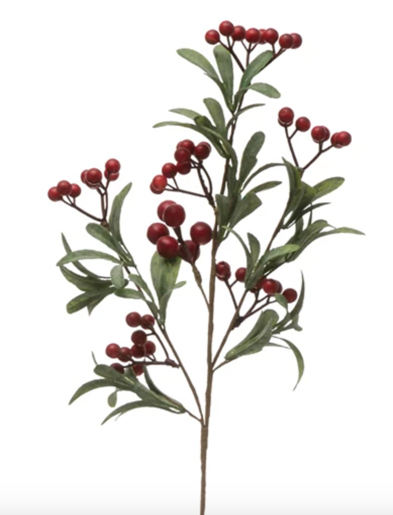 BERRY & LEAF BRANCH, 2 COLORS