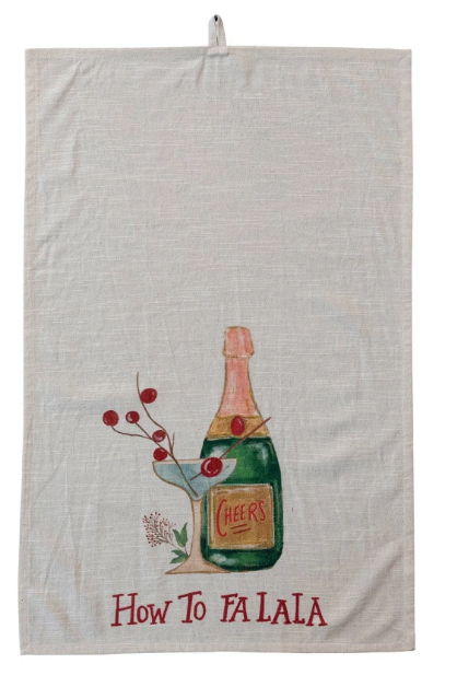 HOLIDAY COCKTAIL TOWEL 2 STYLES