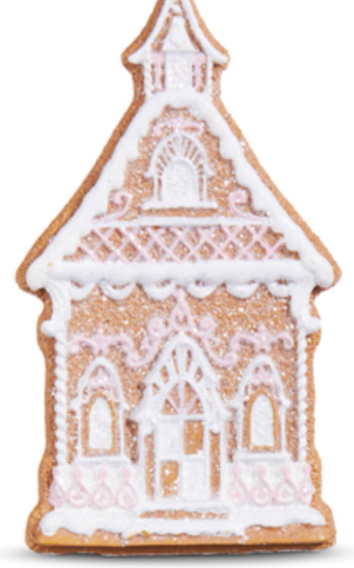 4" GINGERBREAD CHURCH ORNAMENT
