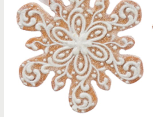 4.5" WHITE ICING GINGERBREAD ORNAMENT