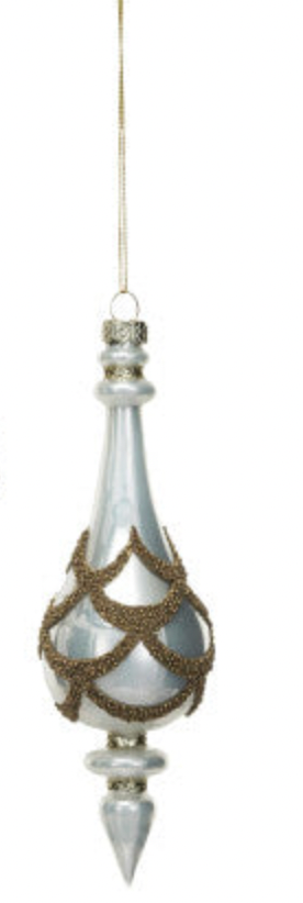 GLASS FINIAL ORNAMENT 3 STYLES