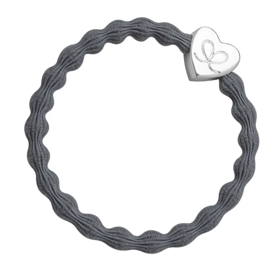 Hair Tie - Silver Heart