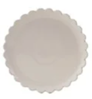 8" Scalloped Plate