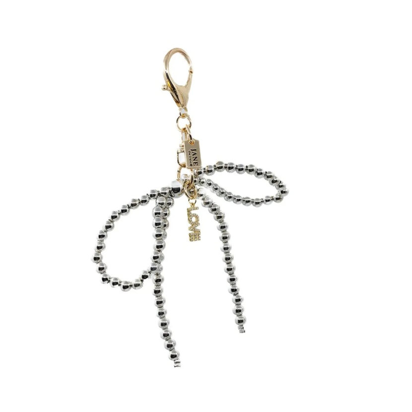 Pearl Bow Single Strand Charm
