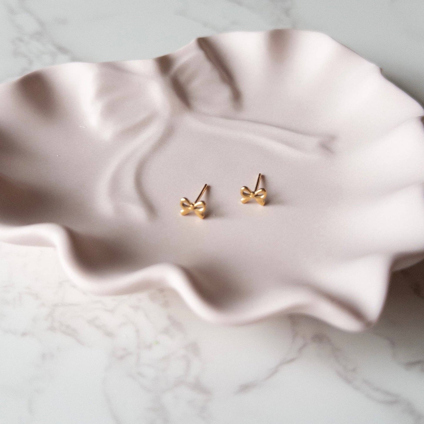 Ruffle Bow Jewelry Dish