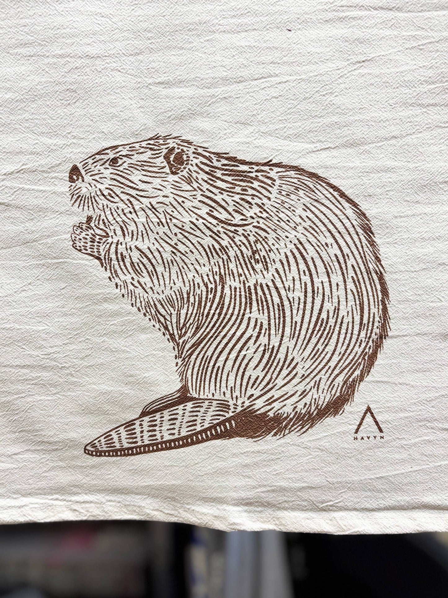 Beaver Organic Tea Towel