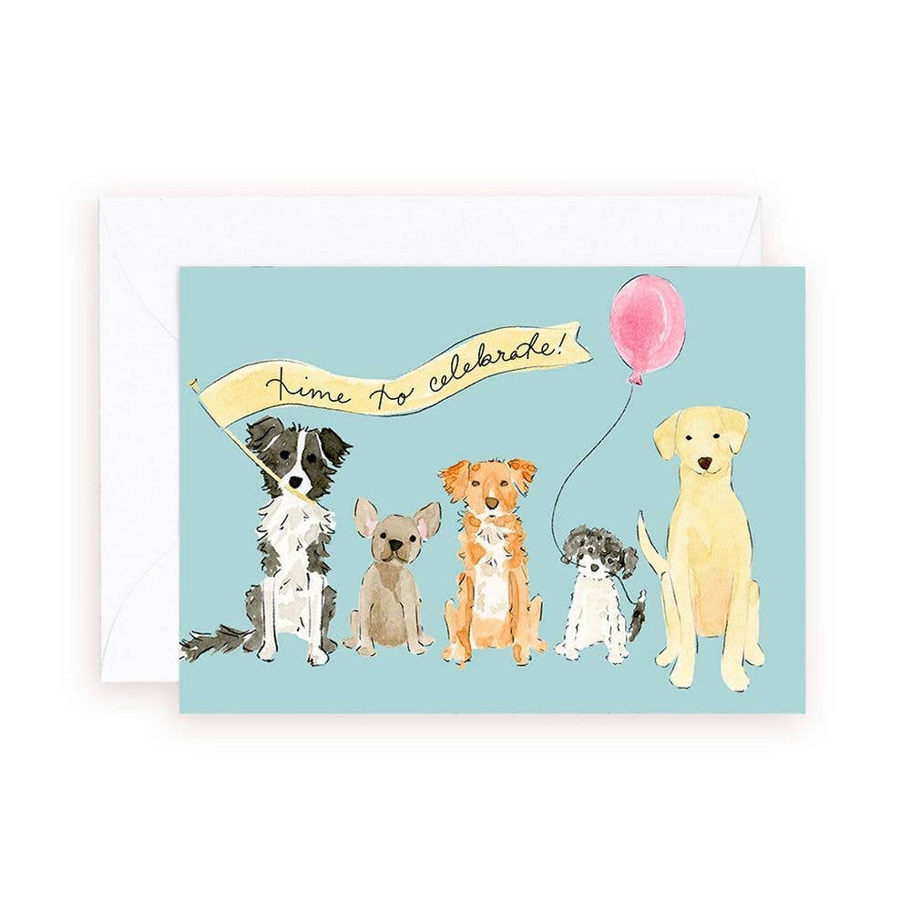 Birthday Dog Pawty Enclosure MIni Card