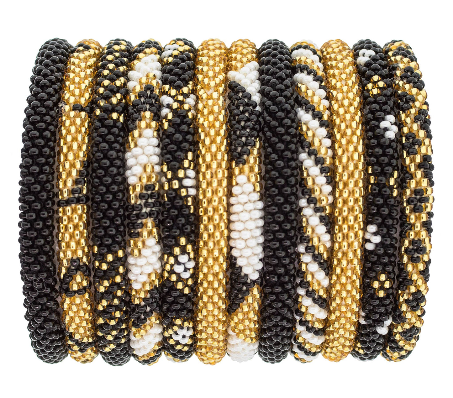 Roll-On Bracelets - Gold, White, and Black