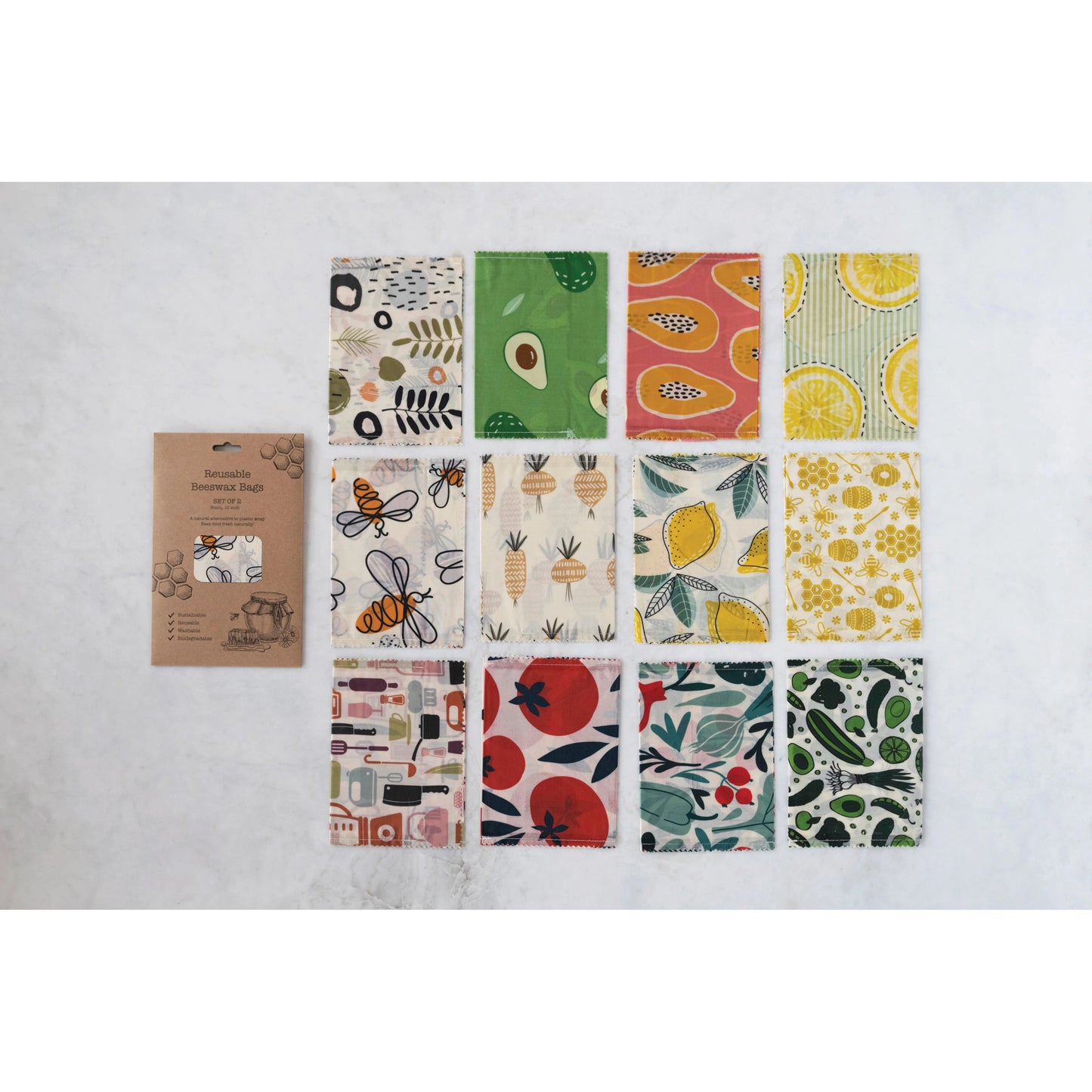 Round Reusable Beeswax Covers