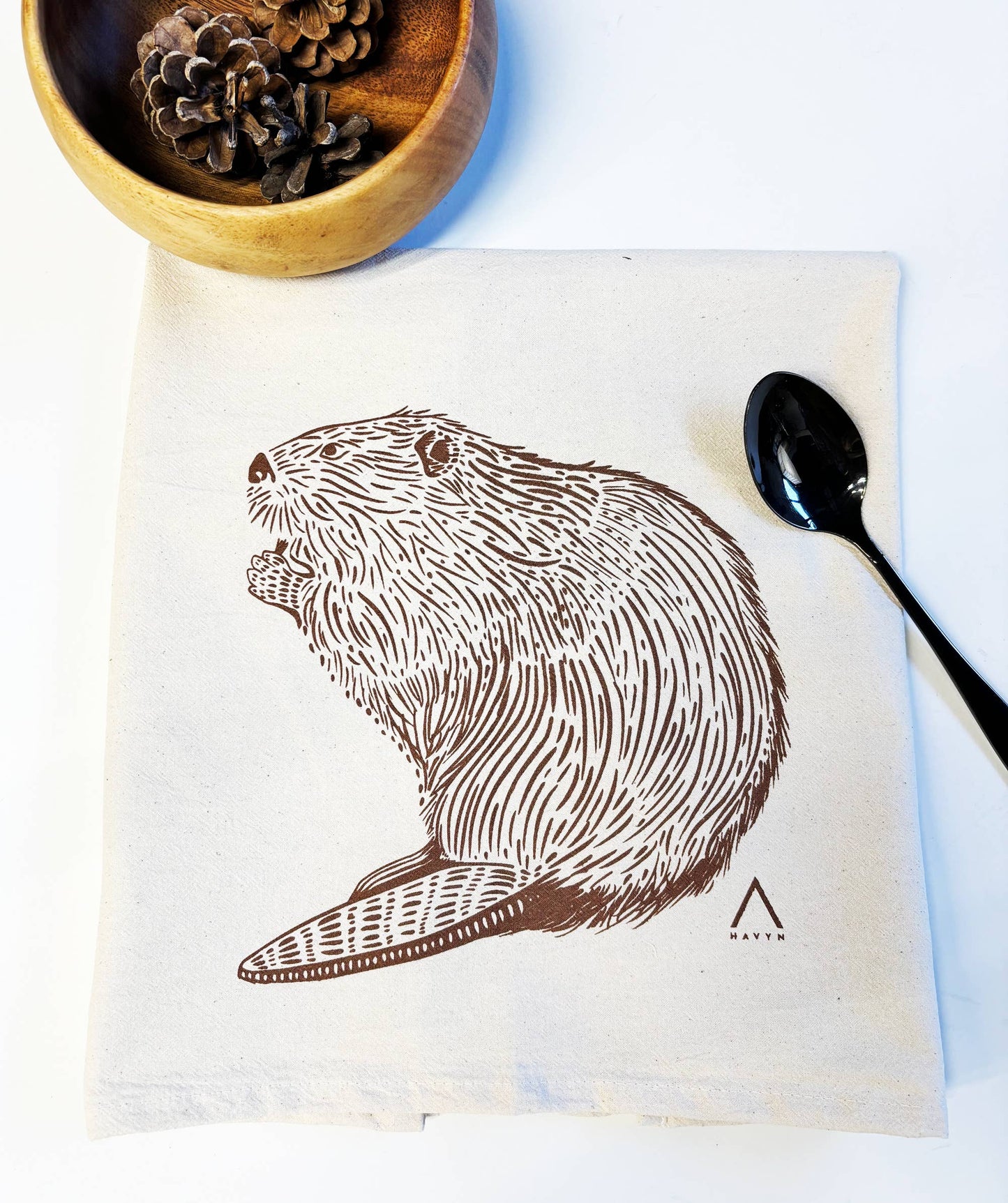 Beaver Organic Tea Towel