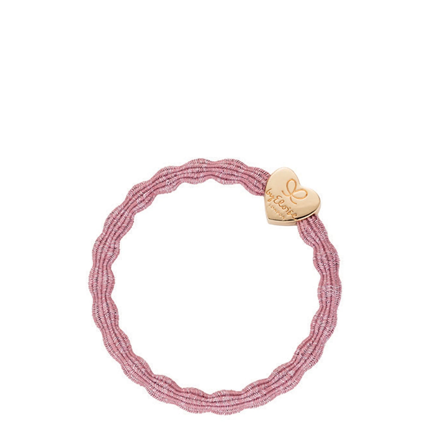 Hair Tie - Metallic Gold Heart