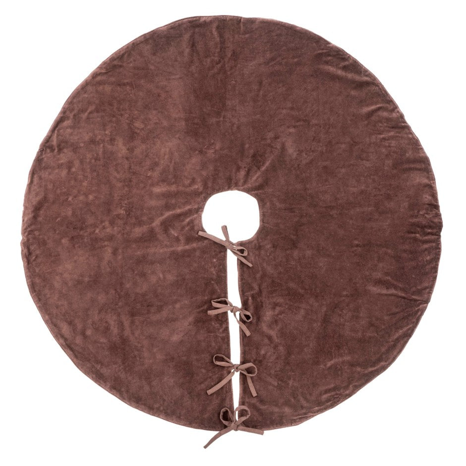 Vera Velvet Tree Skirt, Sangria