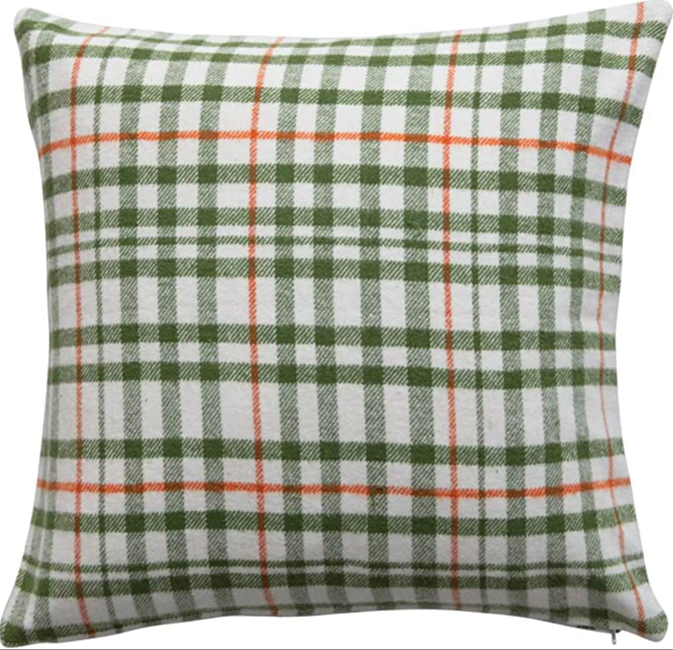 Green/White/Sienna Pillow
