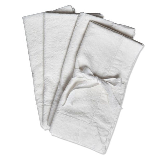 Threads Napkin White S/4