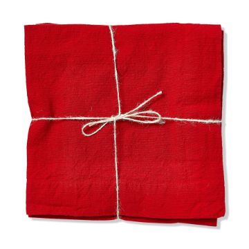 Threads Napkin Red S/4