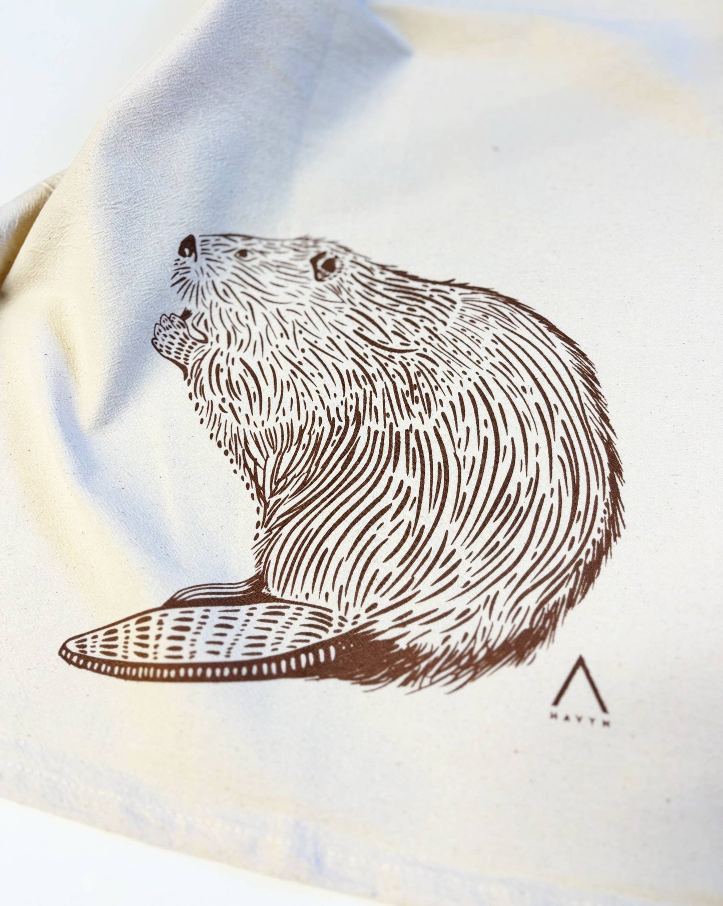 Beaver Organic Tea Towel