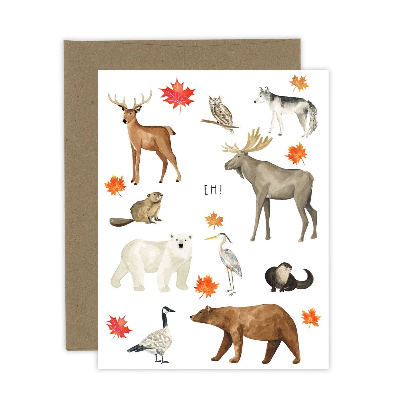 Canada Eh! Card | Canadian Animals