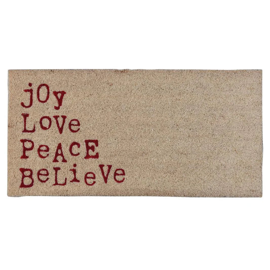 Joy Love Peace Believe Mat