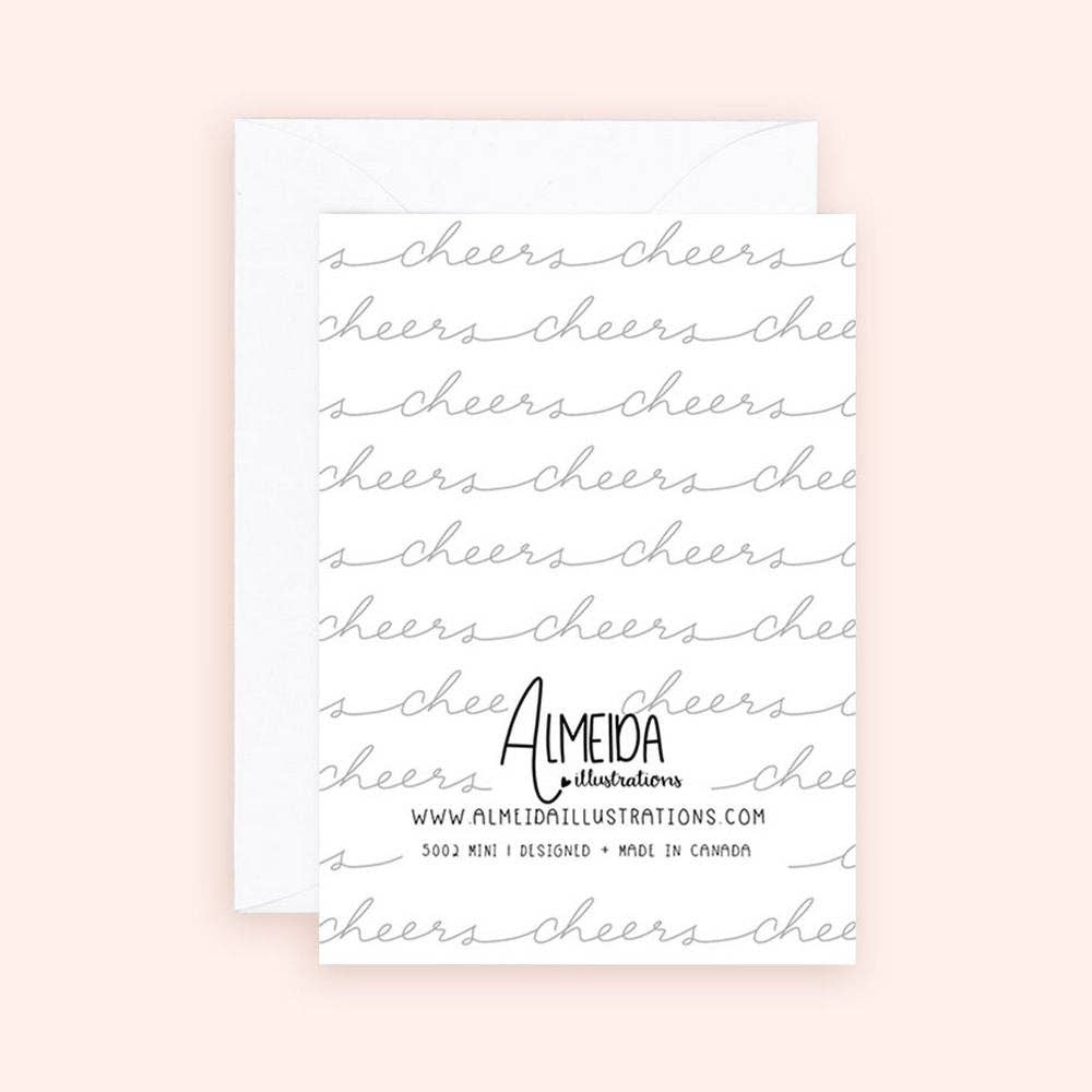 Cheers Celebration Enclosure Mini Card
