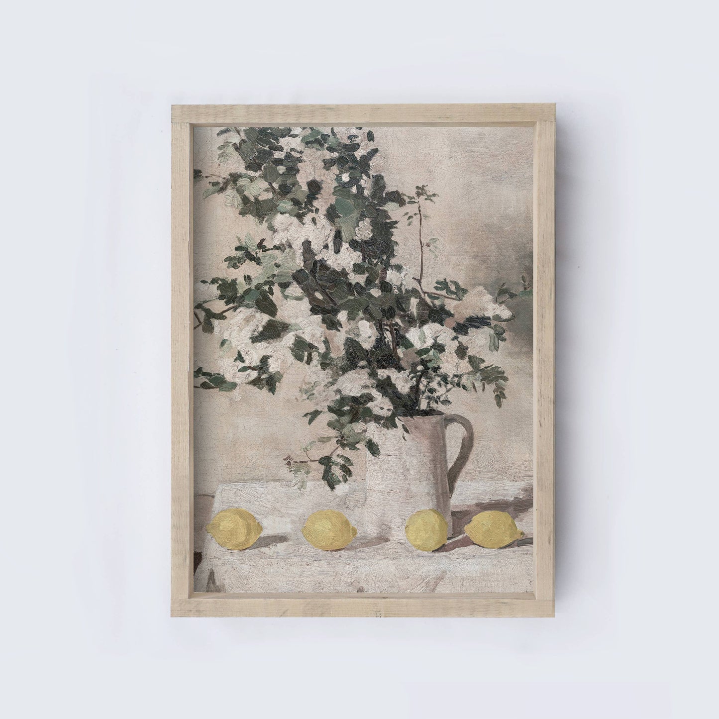 Flower Still Life with Lemons
